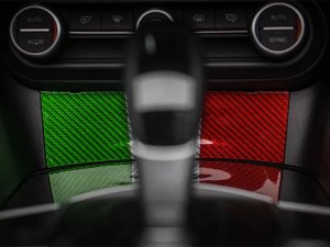 Alfa Romeo Giulia USB Trim Frame Cover - Carbon Fiber - LHD - Italian Theme Alfa Romeo Giulia USB Trim Frame Cover - Carbon Fiber - LHD - Italian Theme